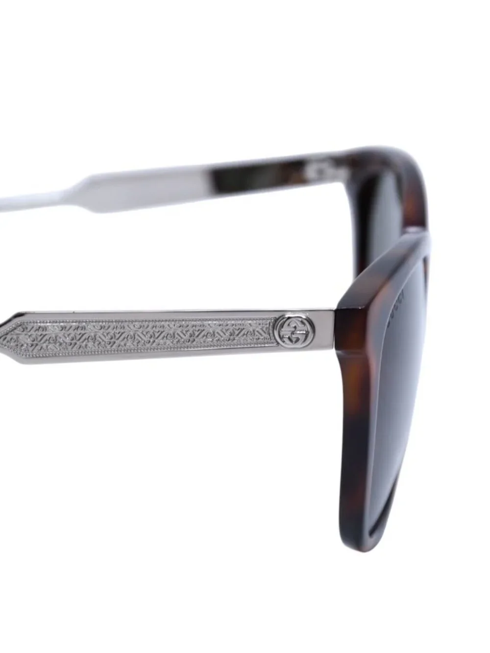 Gucci Sunglasses Green Silver Eyewear